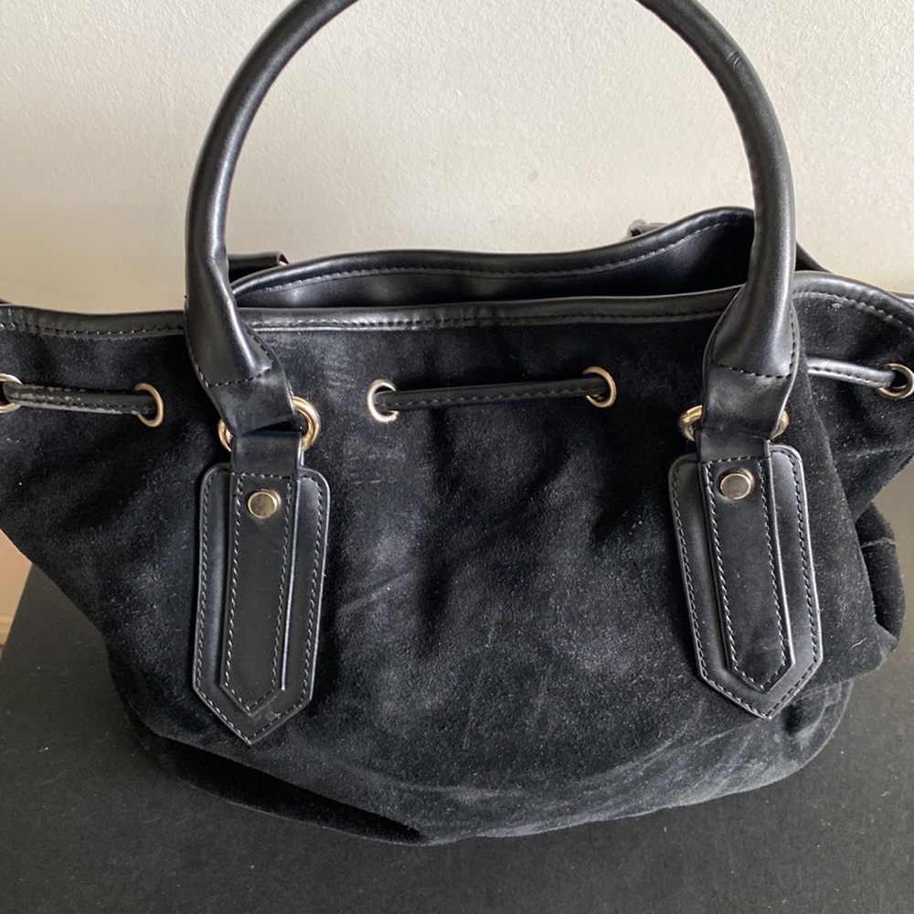 Suede Drawstring Bag - Picture 4 of 13